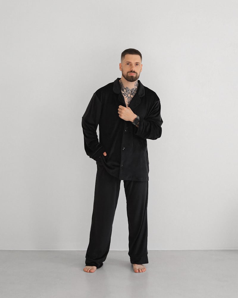 Пижама мужская Модельер 25974 р. 48 Черный (15117)