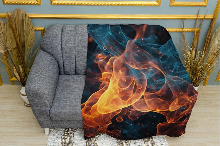 Плед PromoZP Пламя плюш однослойный 150х210 см (102406-2)