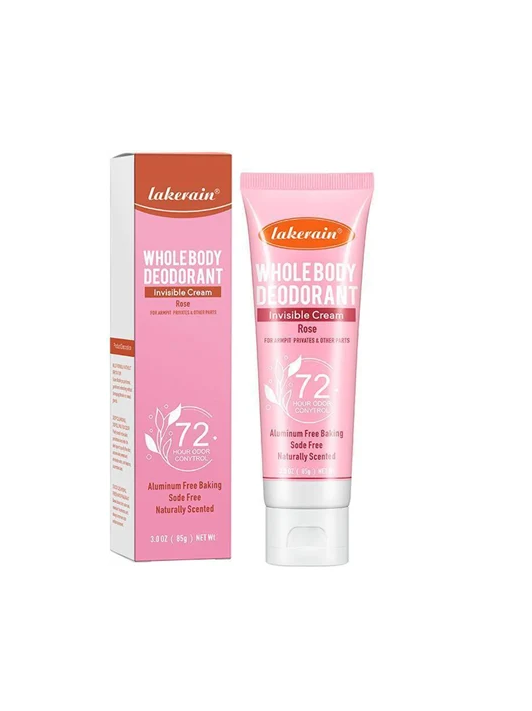 Дезодорант део крем антиперспирант Lakerain WHOLE BODY DEODORANT Invisible Cream 72 HOUR ODOR CONYTROL роза 85 мл (0210106)