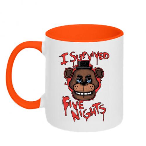 Чашка двухцветная Фнаф 320 мл Оранжевый с белым (10334726-36-162309) Чашка двухцветная Фнаф 320 мл Оранжевый с белым (10334726-36-162309)