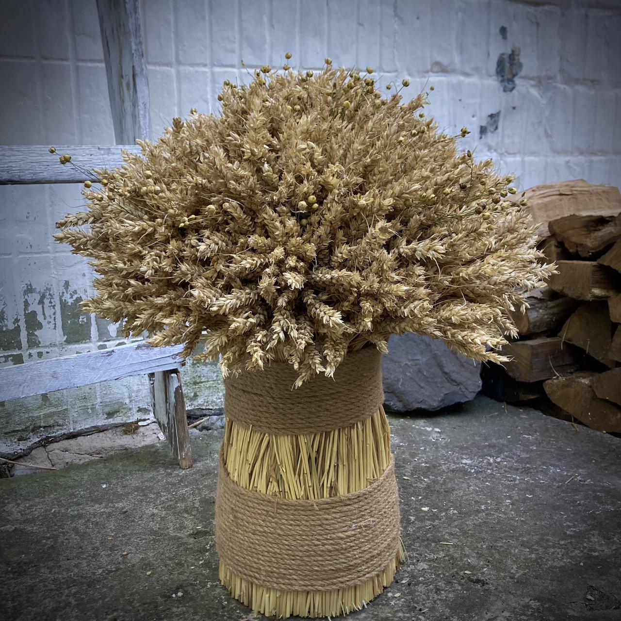 Різдвяний дідух з пшеничного колосся та льону 50 см (1971791275) Різдвяний дідух з пшеничного колосся та льону 50 см (1971791275)