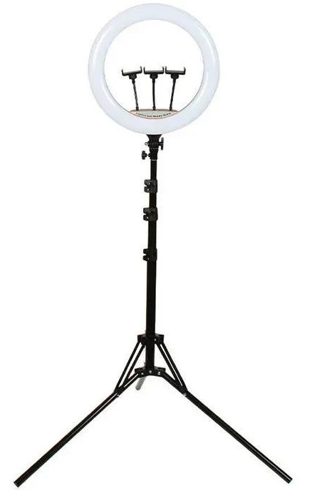 Кольцевая лампа светодиодная 56 см со штативом на 2 м (LJJ56)