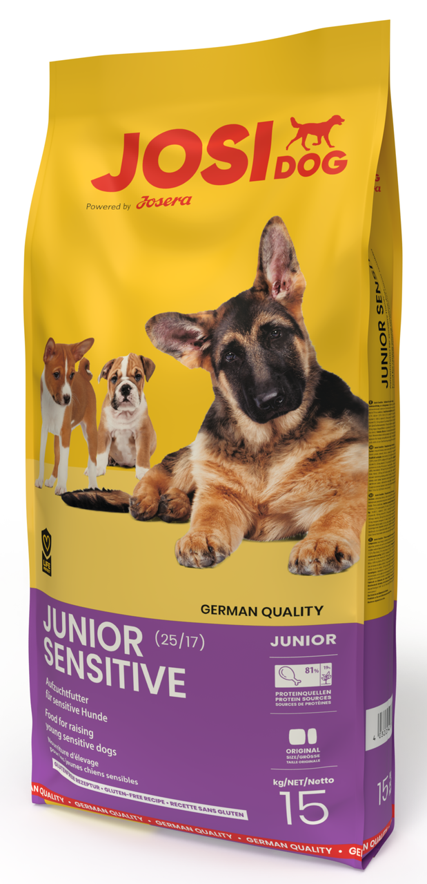 Корм сухий для цуценят JOSERA JosiDog Junior Sensitive із чутливим травленням 15 кг (1870524904)