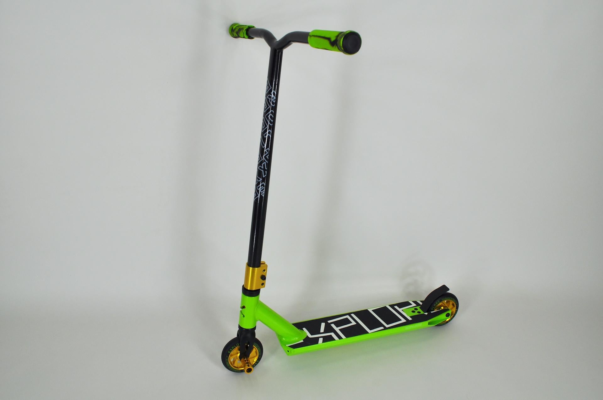 Самокат трюковый Explore Cross HIC + пеги Зеленый