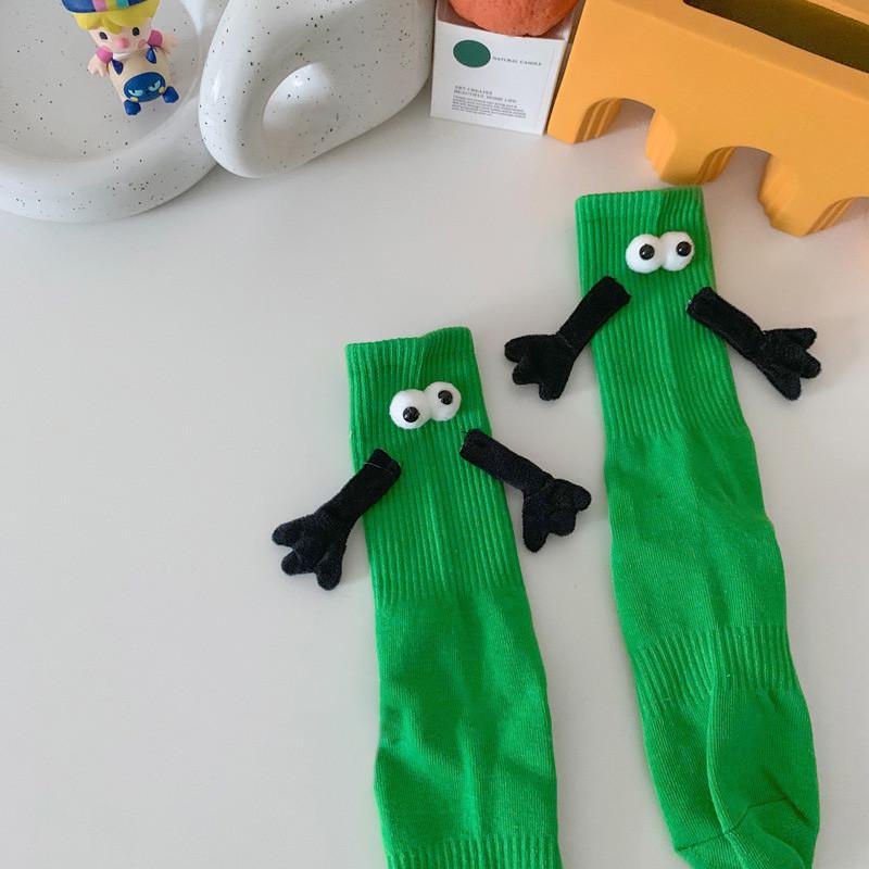 Шкарпетки з очима та на магнітах р. 35-41 Салатовий (2504) - фото 1 Шкарпетки з очима та на магнітах р. 35-41 Салатовий (2504) - фото 1