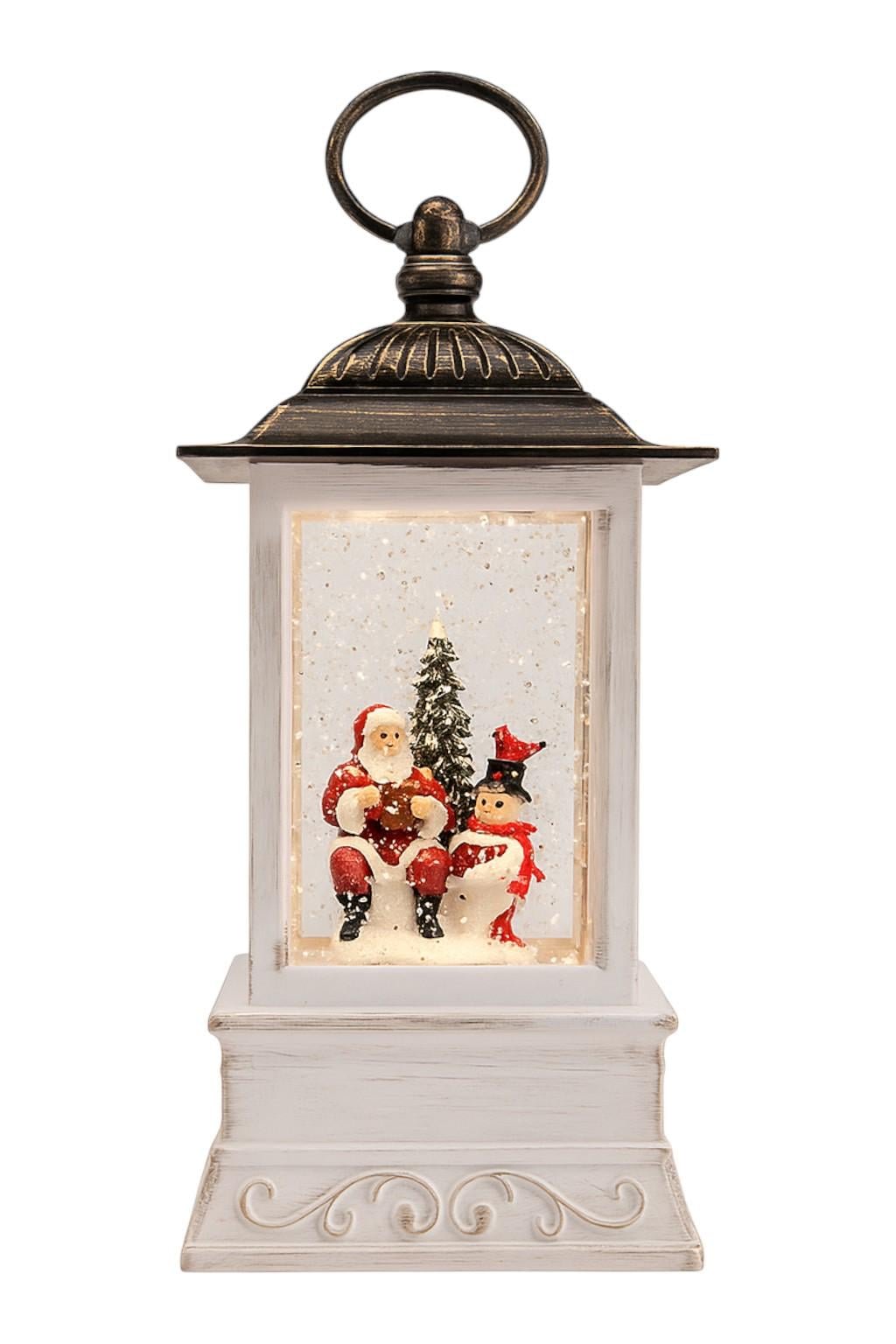 Ночник-фонарь новогодний XMAS WDL-24004A LED Санта с елкой 21,5 см (ML-05001)