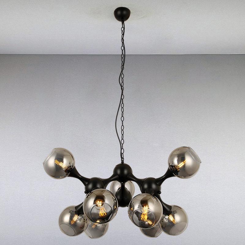 Люстра подвесная молекула Light House LS-13913/9 Черный