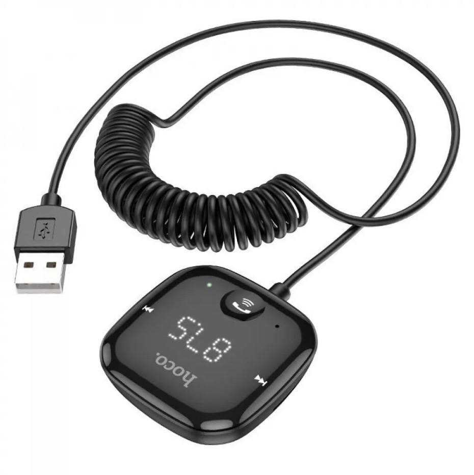 Модулятор автомобильный FM Hoco E65 Bluetooth/TF/AUX - фото 2