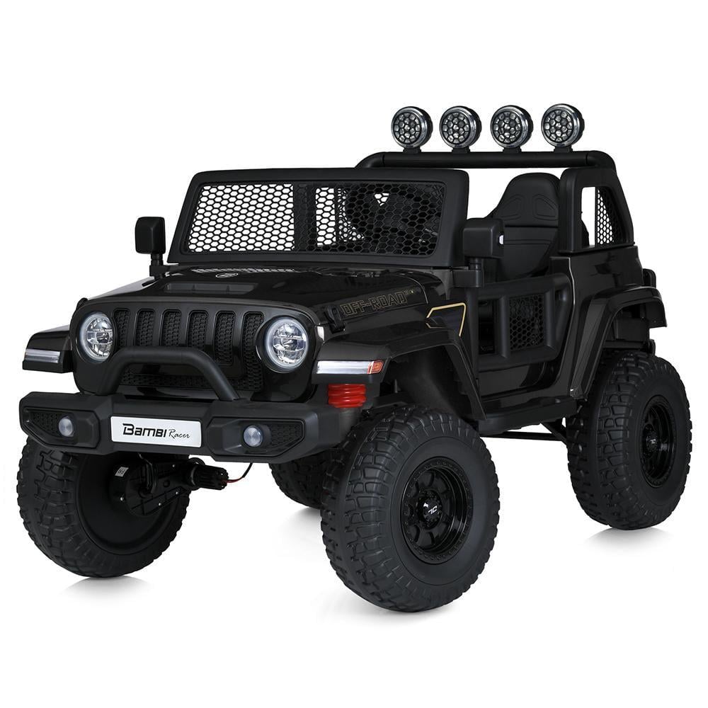 Детский электромобиль двухместный Bambi джип 4WD M 5780EBLRS Черный