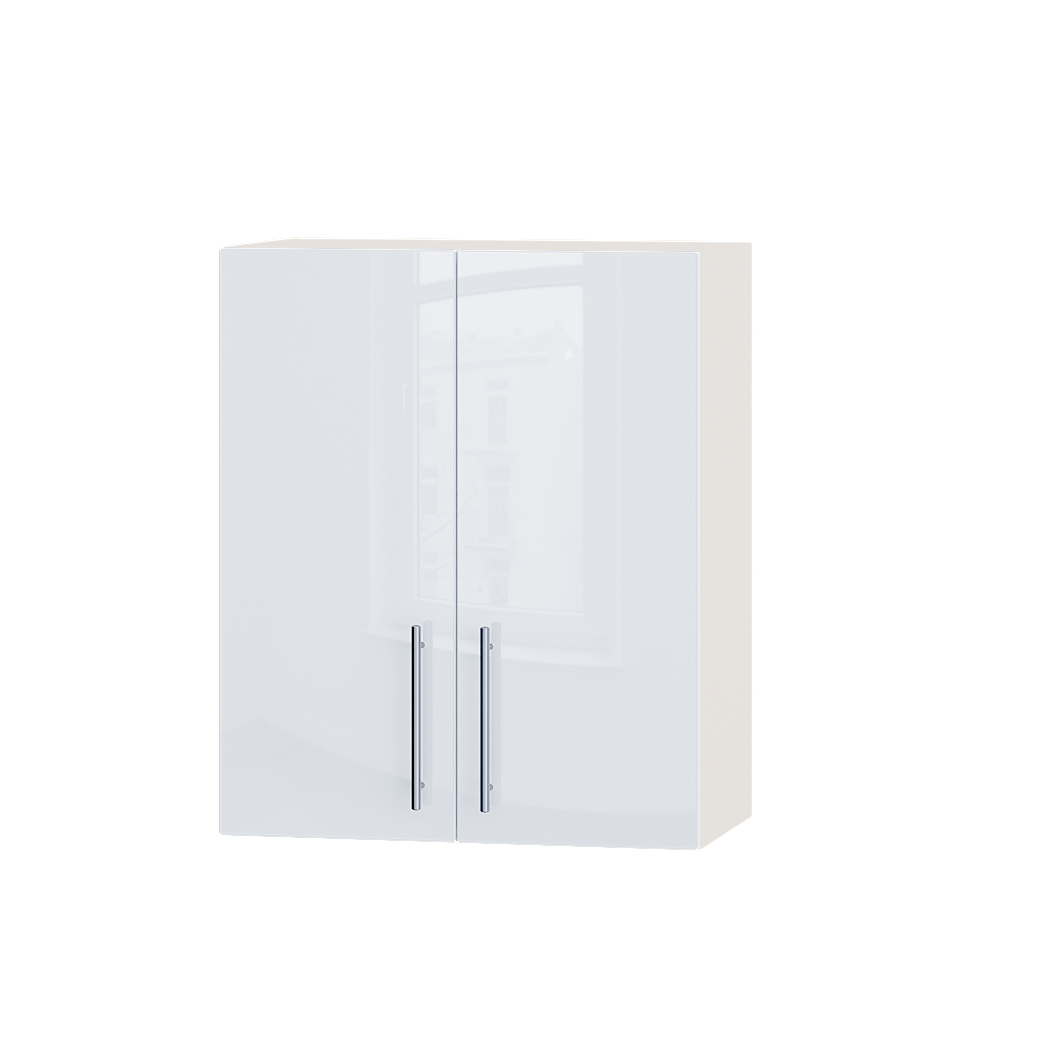 Шкаф верхний Эверест Акрил модуль Верх для сушки посуды В06-600 60х30х72 см Белый глянец/Белый (01946)