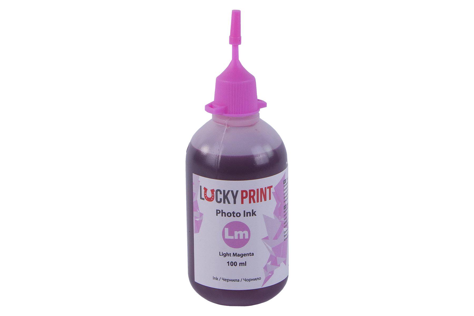 Пигментные чернила для Epson Lucky Print 100 мл Light magenta