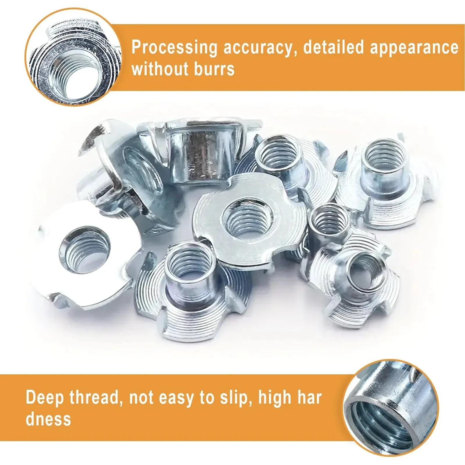 Гайка оцинкована чотирипала для виготовлення виробів із дерева 80 шт. (911243) - фото 4 Гайка оцинкована чотирипала для виготовлення виробів із дерева 80 шт. (911243) - фото 4