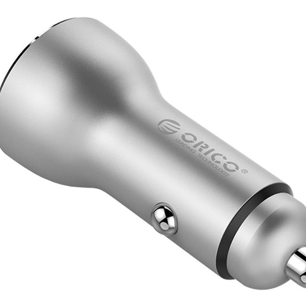 Зарядний пристрій автомобільний Orico й 2x USB 30W 3A USB-A Quick Charge 3.0 QC3.0 алюмінієвий Сріблястий (ORICO-UPF-Q2-SV-BP) - фото 4 Зарядний пристрій автомобільний Orico й 2x USB 30W 3A USB-A Quick Charge 3.0 QC3.0 алюмінієвий Сріблястий (ORICO-UPF-Q2-SV-BP) - фото 4
