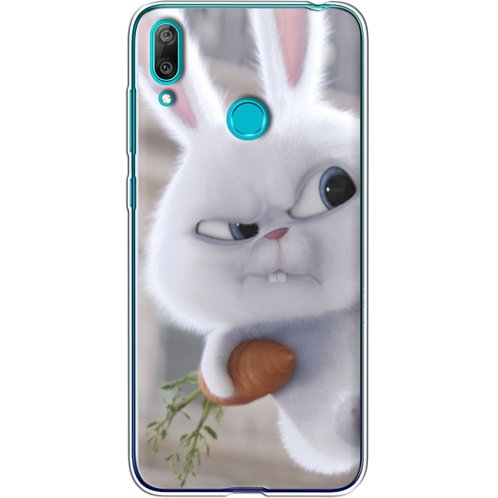 Чохол Boxface Huawei Y7 2019 Rabbit Snowball Прозорий силікон (36044-up1116-36044)