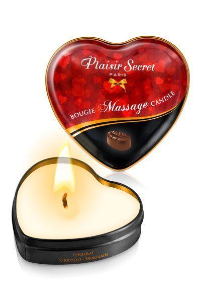 Массажная свеча Plaisirs Secrets Chocolate Сердечко35 мл (SO1864) Массажная свеча Plaisirs Secrets Chocolate Сердечко35 мл (SO1864)