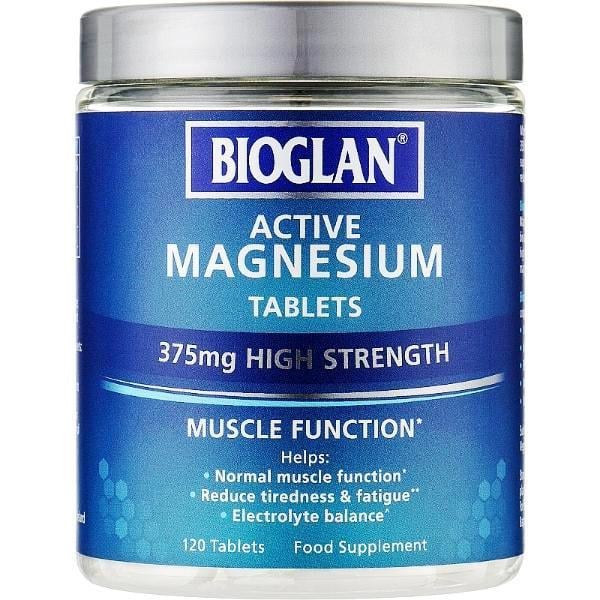 Микроэлемент магний Bioglan Active Magnesium 375 мг 120 таблеток (000020691)