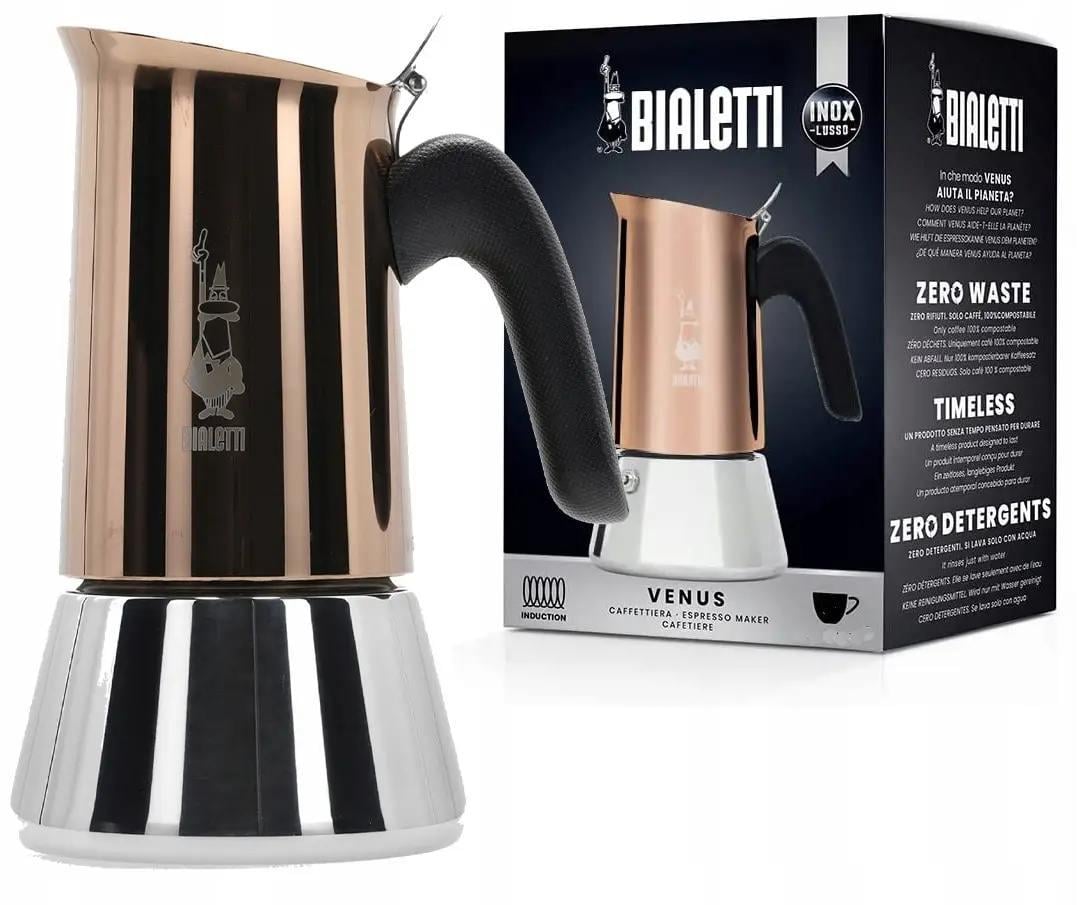 Гейзерная кофеварка Bialetti Venus NEW Rame на 2 чашки 85 мл (0007282) - фото 5 Гейзерная кофеварка Bialetti Venus NEW Rame на 2 чашки 85 мл (0007282) - фото 5