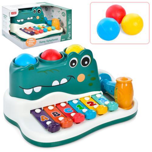 Ксилофон Крокодил з молоточком (RJ6807) - фото 3