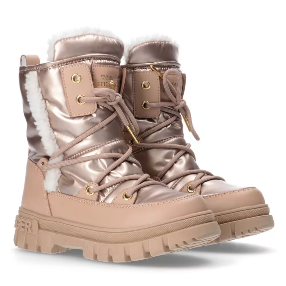 Ботинки зимние для девочки Tommy Hilfiger T3A5-33610-1695591 р. 39 25 см Розовый (4369000563)