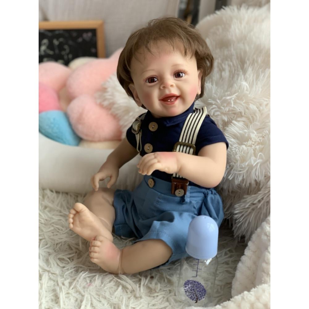 Кукла силиконовая коллекционная Reborn мальчик Пабло 55 см