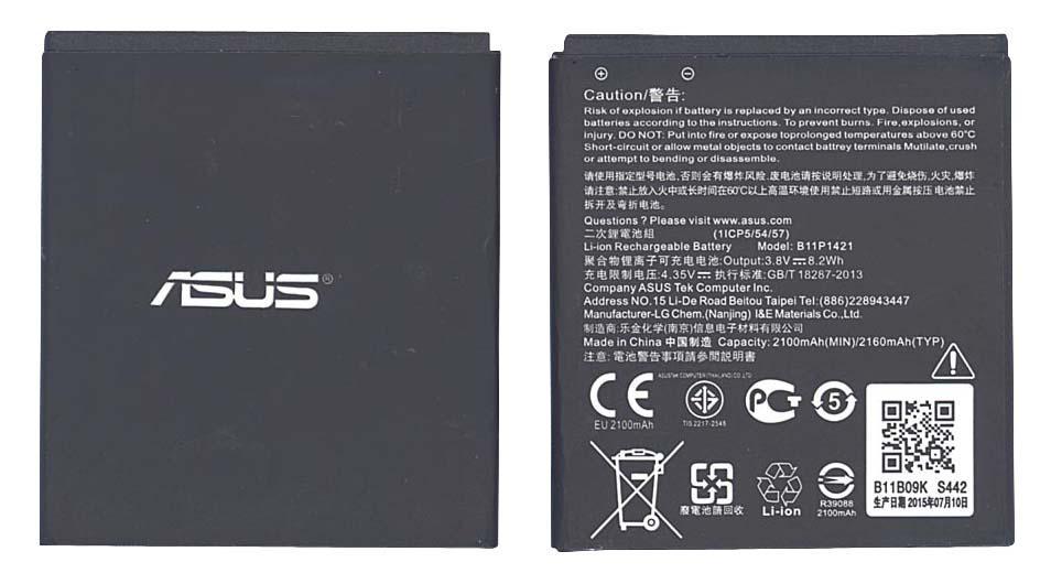 Аккумулятор для смартфона Asus B11P1421 Zenfone C ZC451CG 3,8V 2100 mAh 8,2 Wh Black