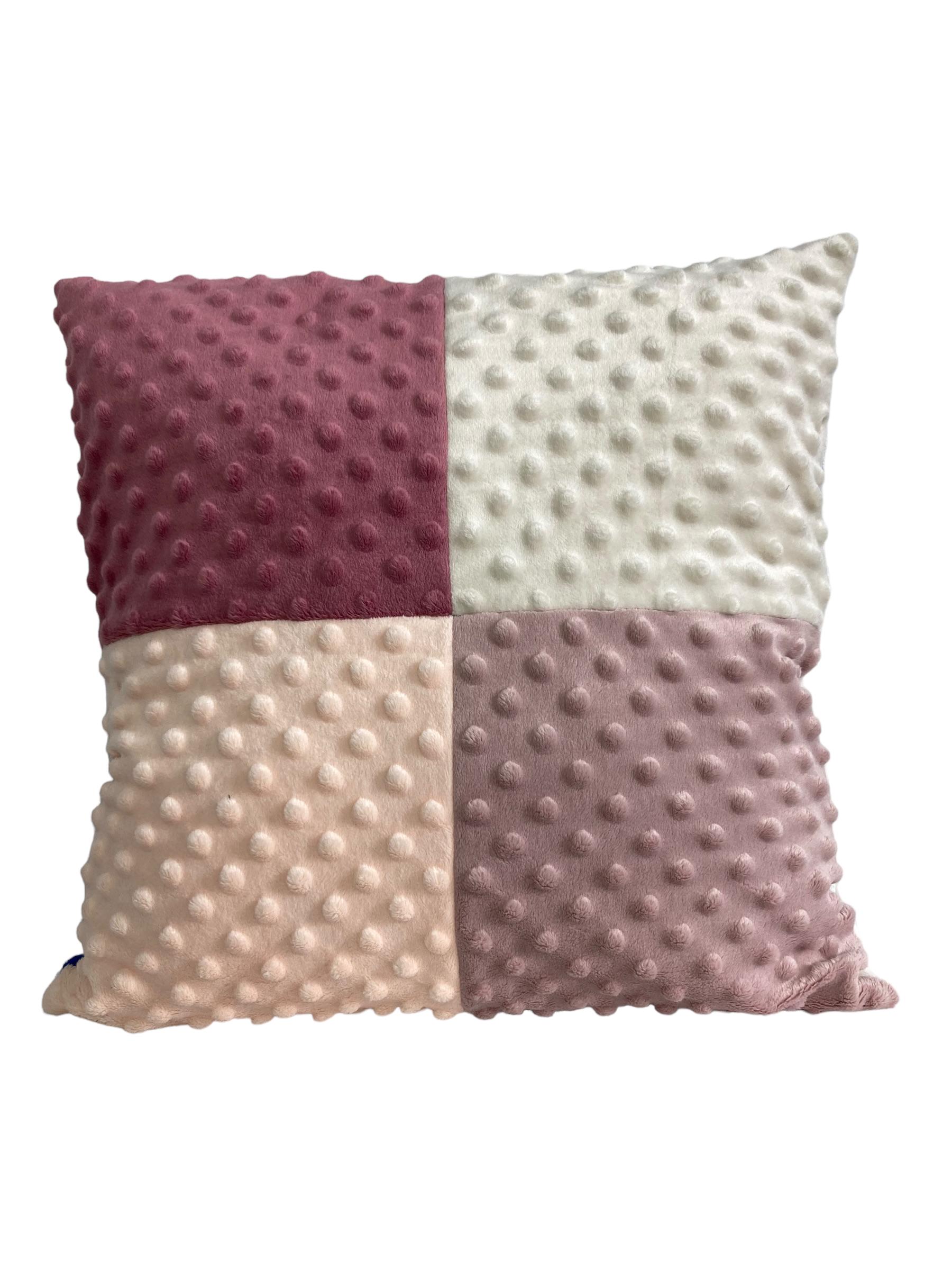 Подушка плюшева декоративна MinkyHome 30х30 см Рожевий (10010464)