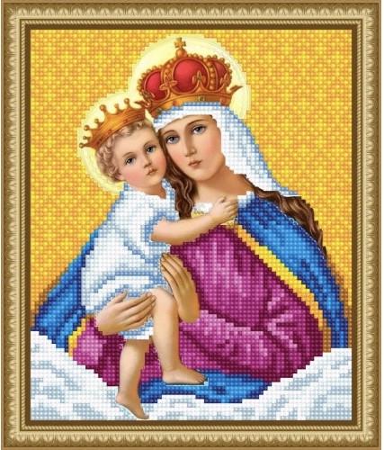 Алмазна мозаїка Мадонна з Ісусом 19х23 см (2530247653)