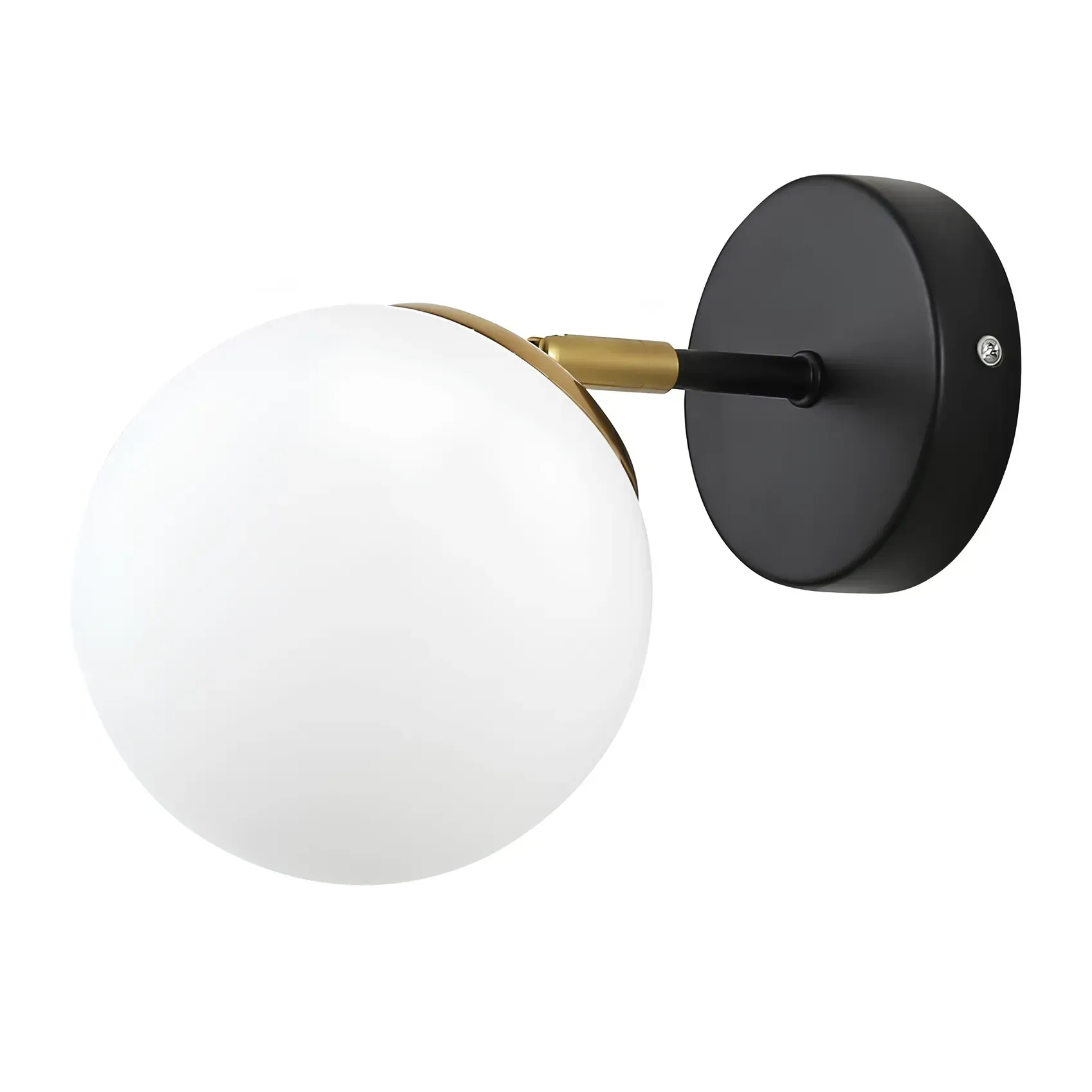 Бра настенное Sirius с плафоном-шариком Е14 IP20 G 74542/1W CP Black matte (28687336)