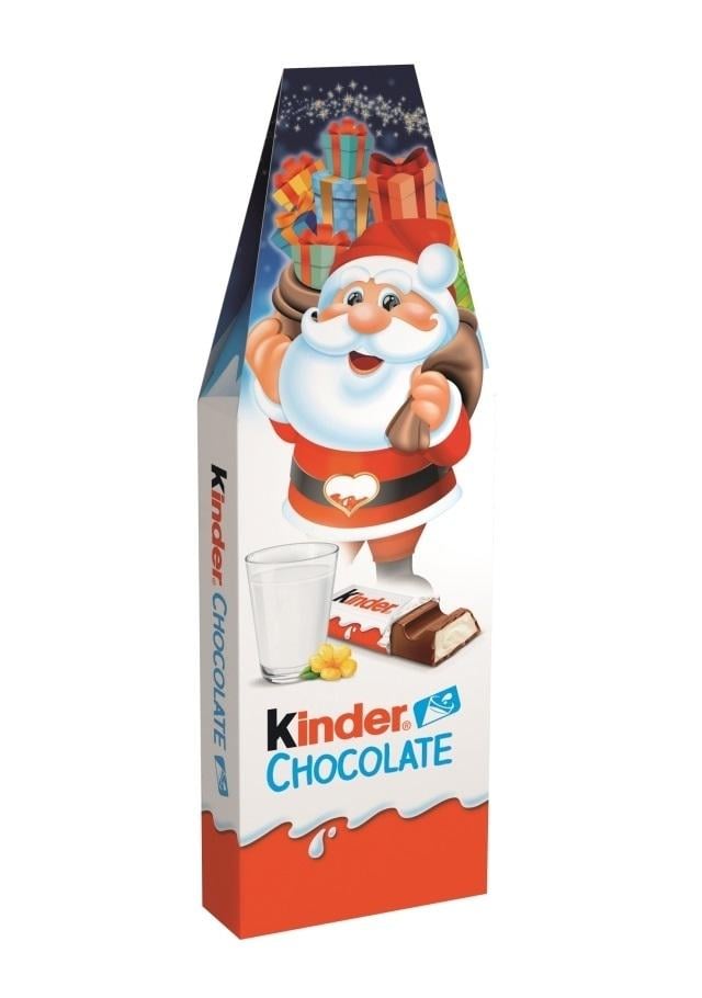 Новогодний набор Kinder Chocolate Санта 16 батончиков 200 г