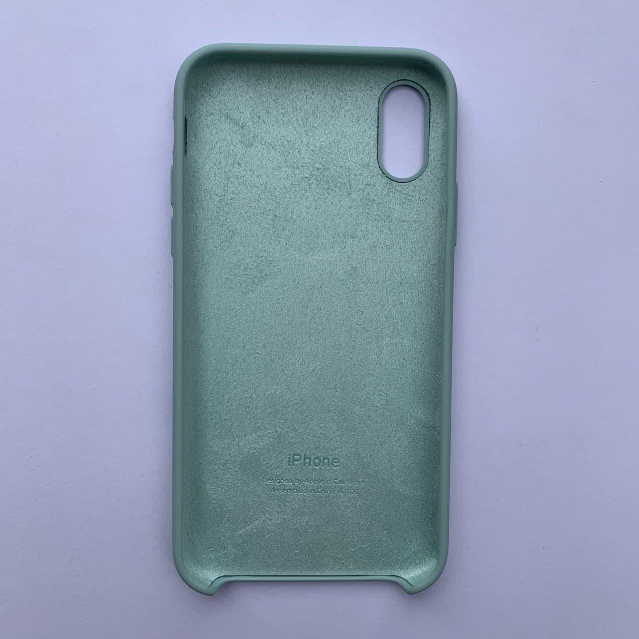 Чехол Silicone Case для Apple iPhone X, XS Ice Blue - фото 2