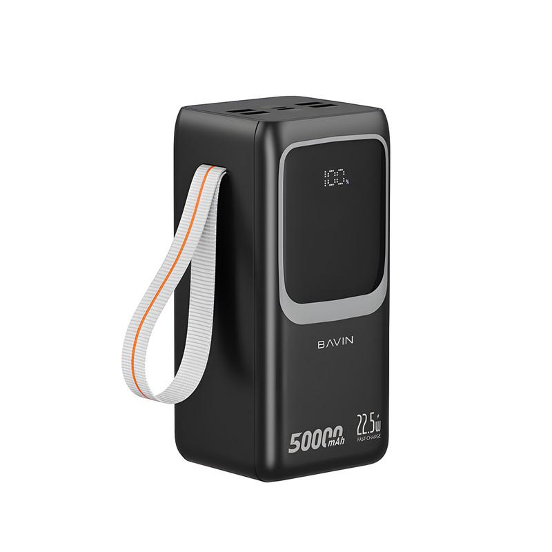 Повербанк BAVIN PC1032S 50000 mAh FAST CHARGING 22,5W Black (Y-PC1032S-BK) - фото 1