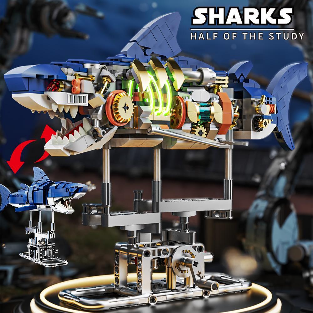 Конструктор Shark Machinery Кіборг Акула механічний двосторонній (13054) - фото 3 Конструктор Shark Machinery Кіборг Акула механічний двосторонній (13054) - фото 3