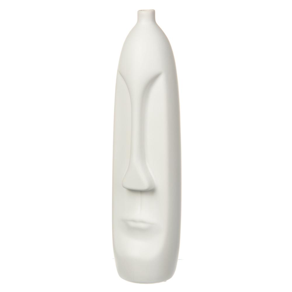 Настольная керамическая ваза Light House Строгость 39 см Белый