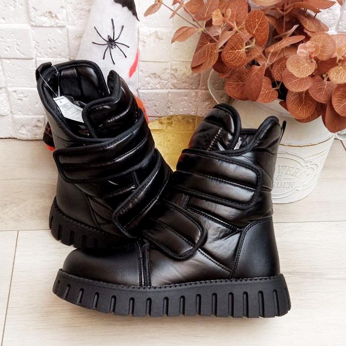 Ботинки дутики зимние на девочку Lilin р. 33 21,2 см Черный (551102) - фото 5 Ботинки дутики зимние на девочку Lilin р. 33 21,2 см Черный (551102) - фото 5