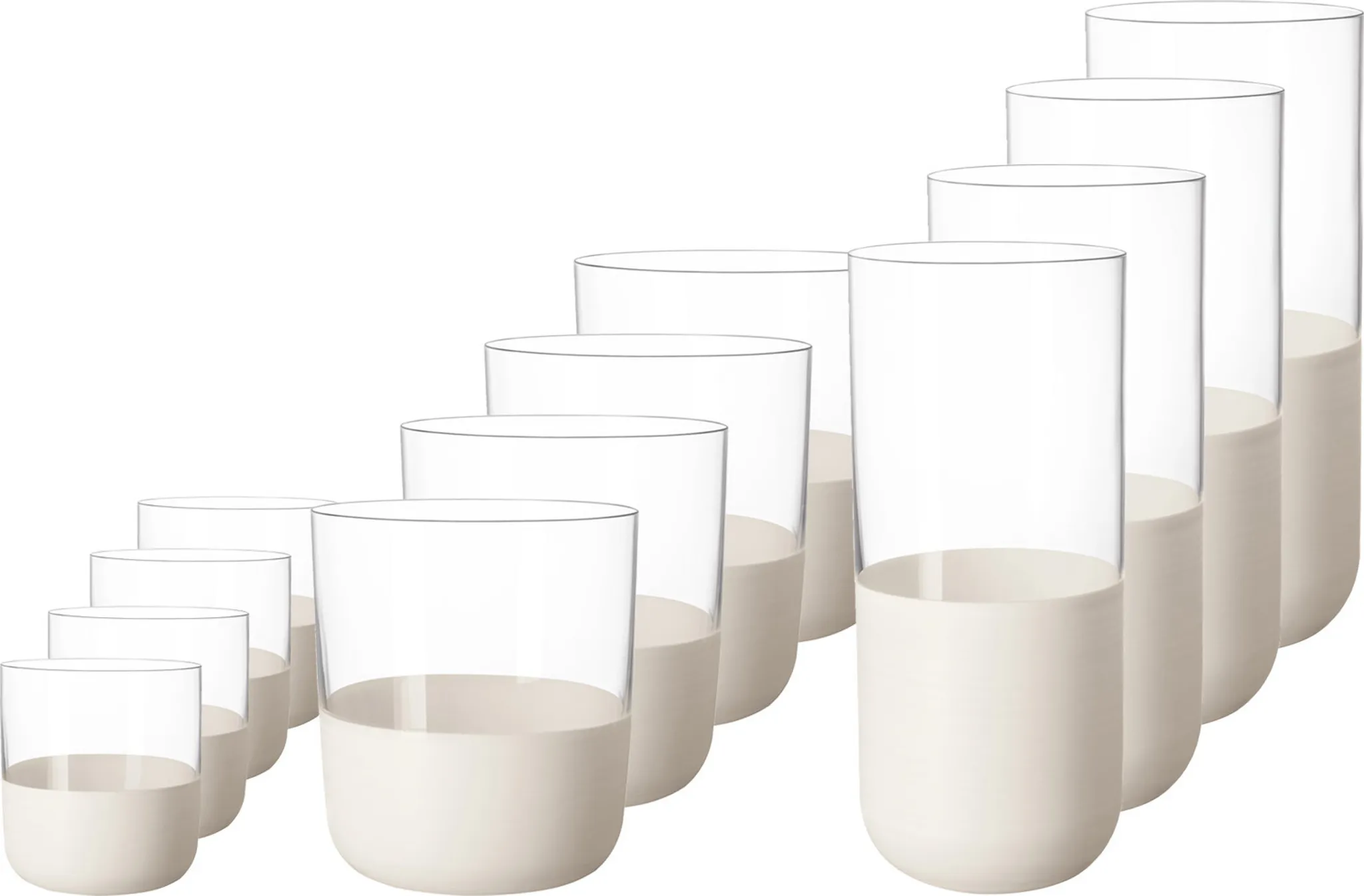 Набір склянок Villeroy & Boch Manufacture Rock 12 предметів White (1137998260) Набір склянок Villeroy & Boch Manufacture Rock 12 предметів White (1137998260)