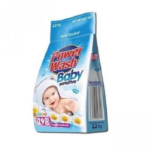 Пральний порошок Power Wash Baby Sensitive для дитячого одягу 2,2 кг (8605689)