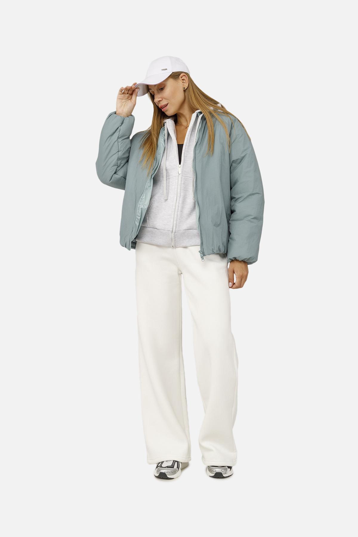 Бомбер женский ЦБ-00258685 р. 42 Мятный (28422063) - фото 2