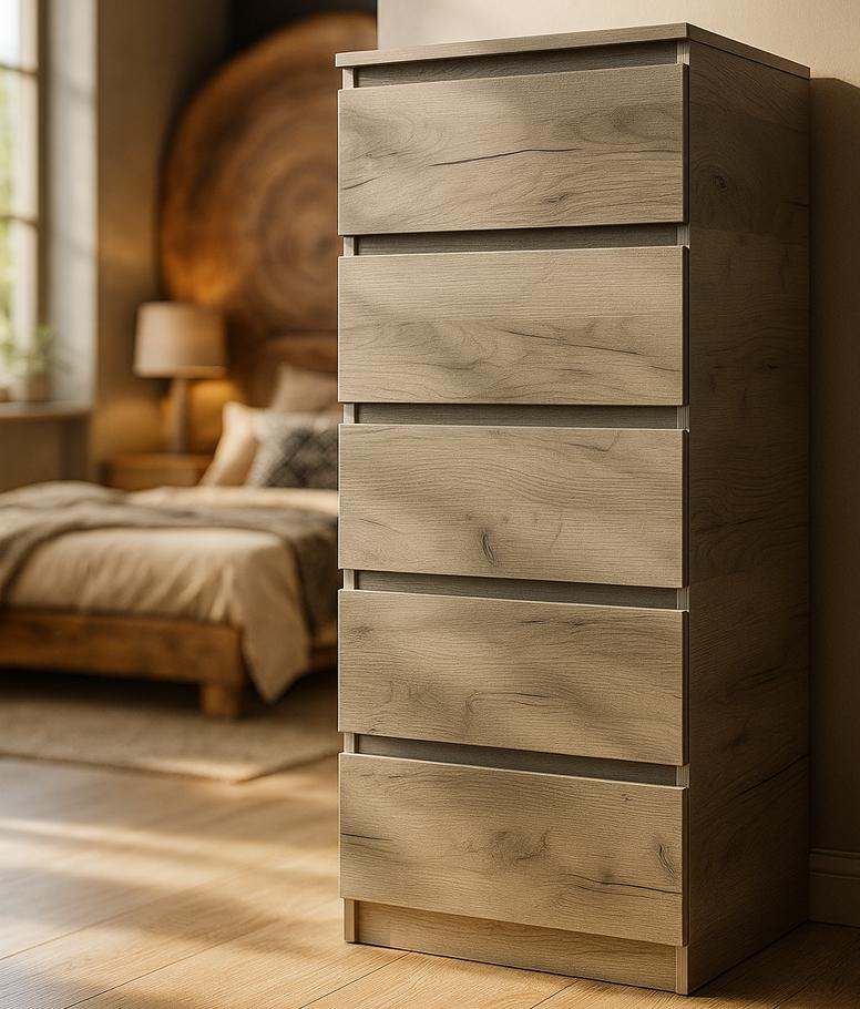 Комод Мастер Форм Брайт 500х376х1170 мм Дуб крафт серый (20173) Комод Мастер Форм Брайт 500х376х1170 мм Дуб крафт серый (20173)