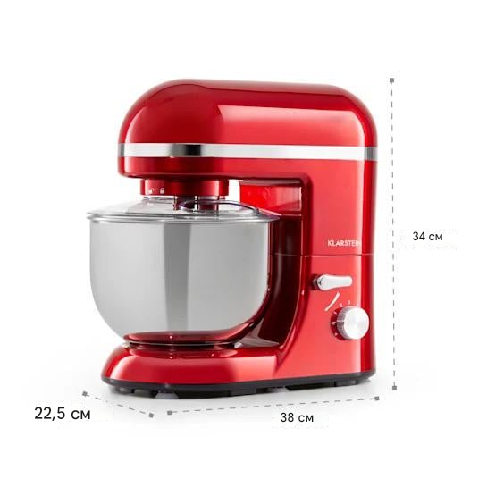 Кухонный комбайн тестомес KLARSTEIN Bella Elegance 1800 Вт (10034364) - фото 8 Кухонный комбайн тестомес KLARSTEIN Bella Elegance 1800 Вт (10034364) - фото 8