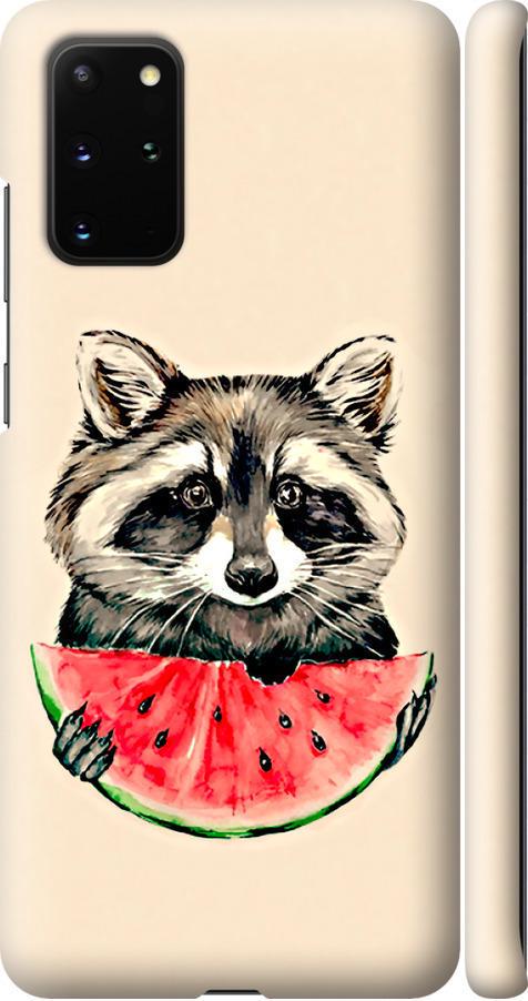 Чохол на Samsung Galaxy S20 Plus Єнотик з кавуном (4605m-1822-42517)