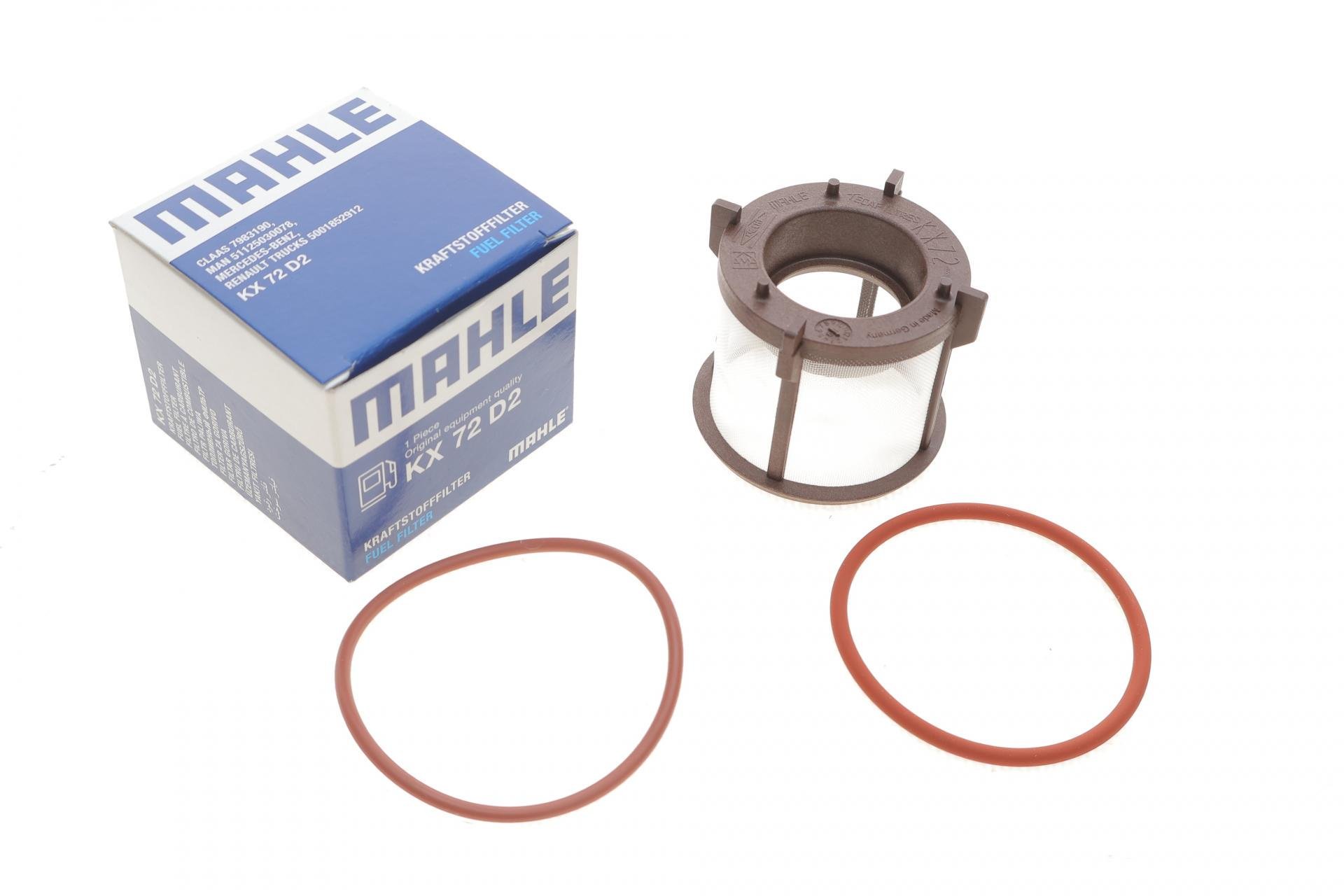 Фильтр топливный Mahle для MB Atego 98-/Axor 02-/Actros 96- (KX 72D2)