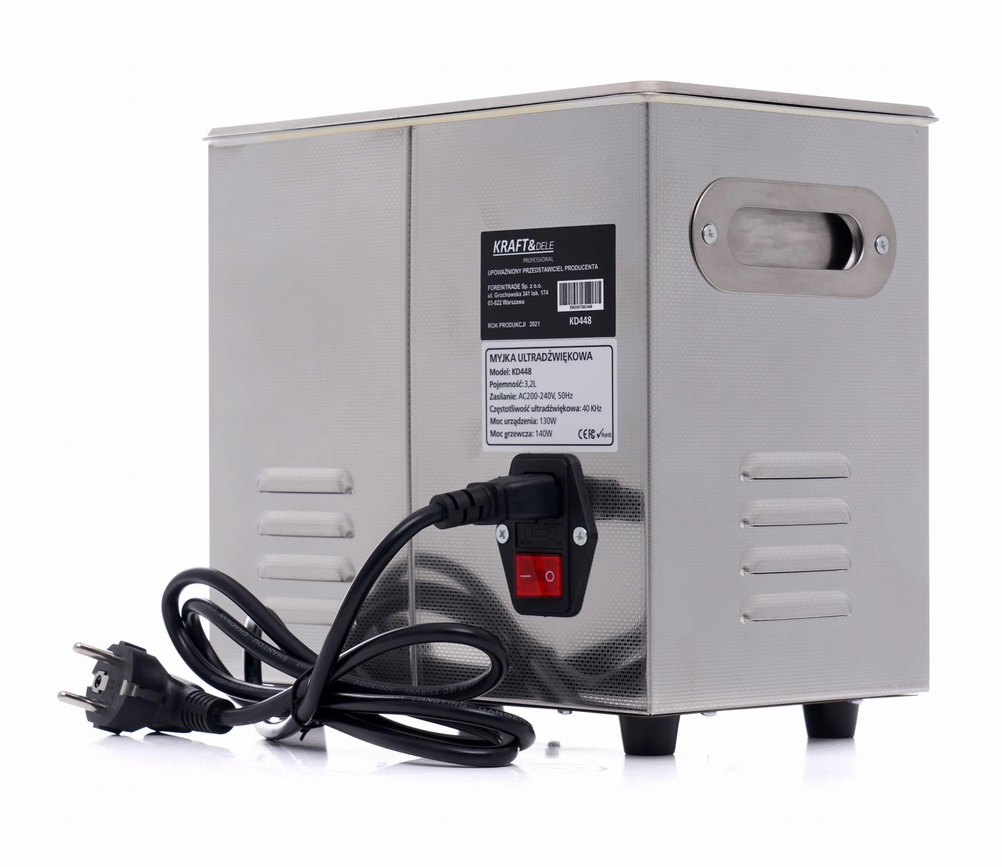 Ультразвуковая мойка Kraft&Dele KD449 6,5 л очиститель для ювелирных изделий/инструментов/автозапчастей - фото 5