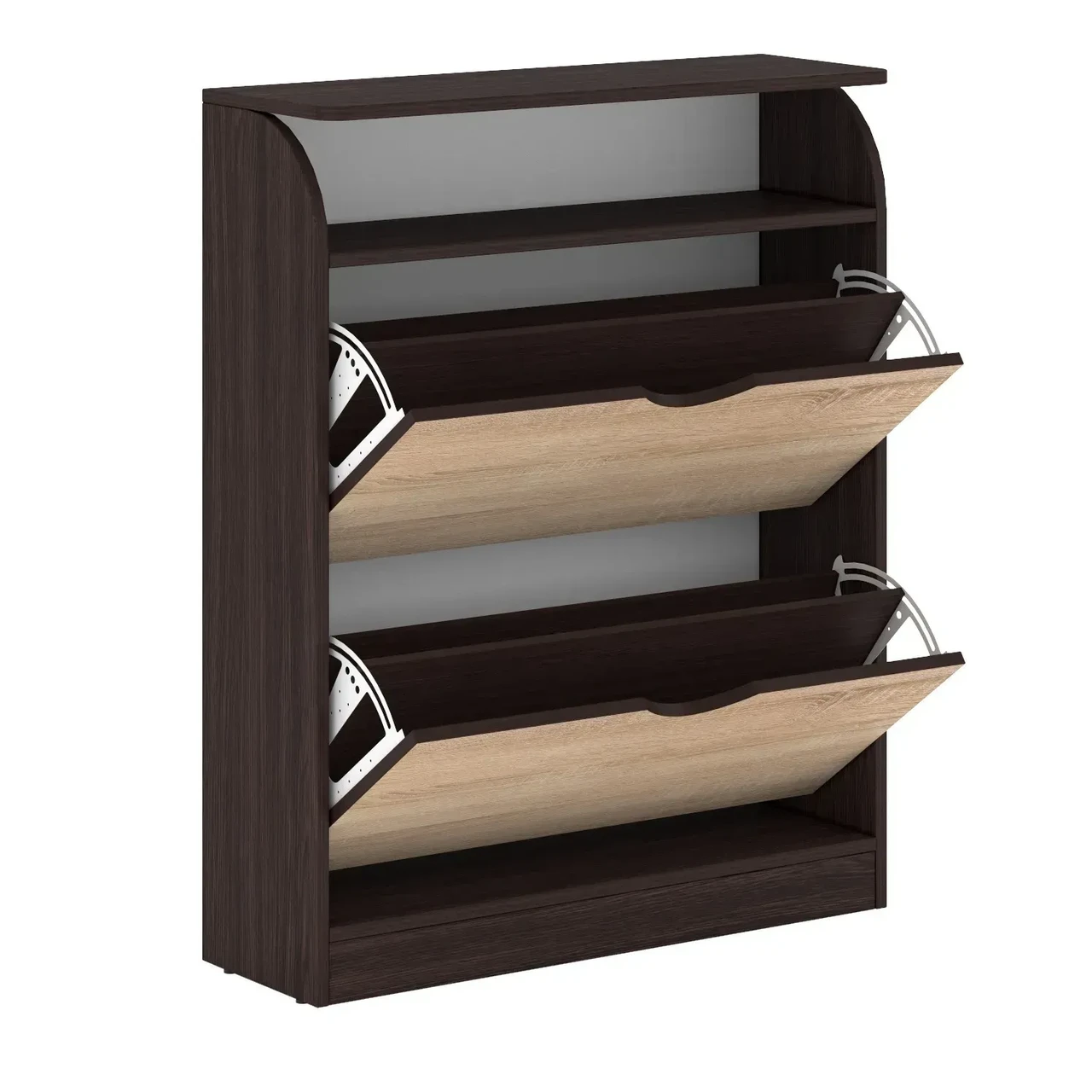 Тумба для обуви Kontinent No1 80х25х100 см Венге Магия/Дуб Сонома (50613242) - фото 1 Тумба для обуви Kontinent No1 80х25х100 см Венге Магия/Дуб Сонома (50613242) - фото 1