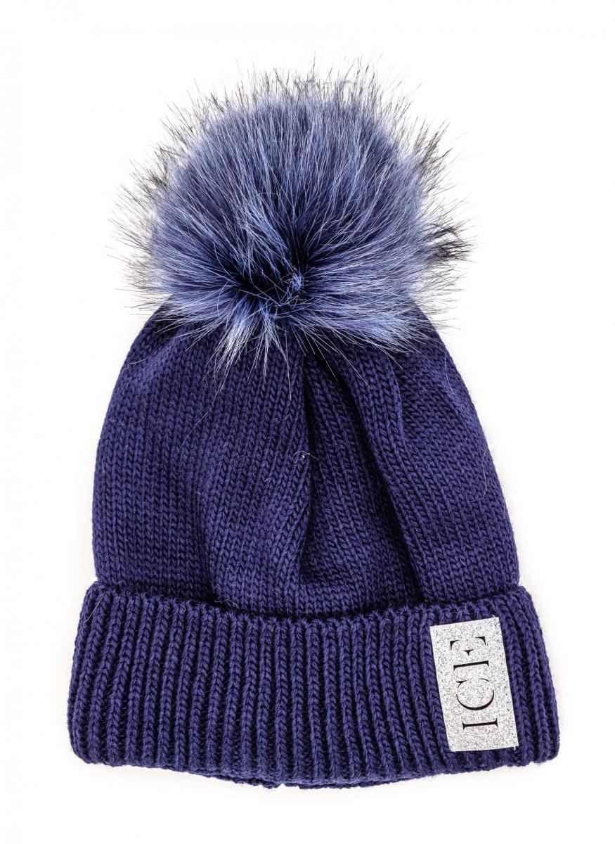 Шапка дитяча зимова Alex Айс 50-54 см Синій