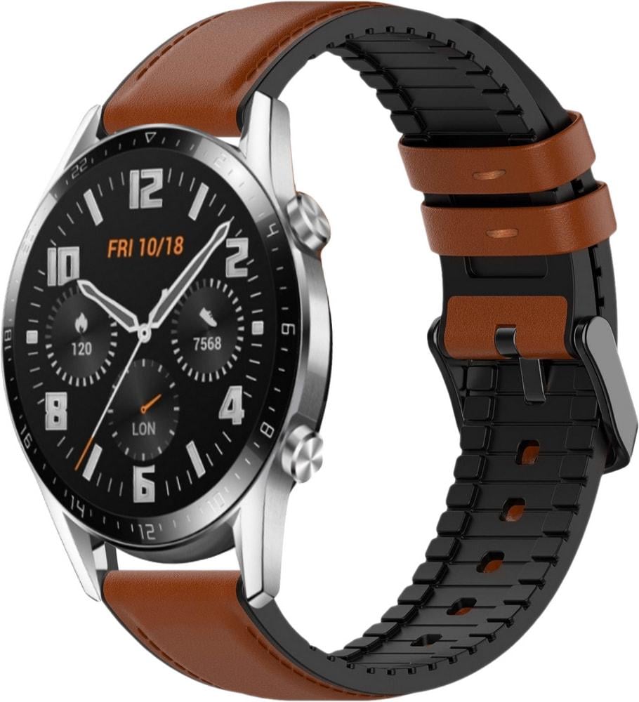 Ремешок кожаный Tamyx для Huawei Watch GT 2 46 мм Brown (31613-30)