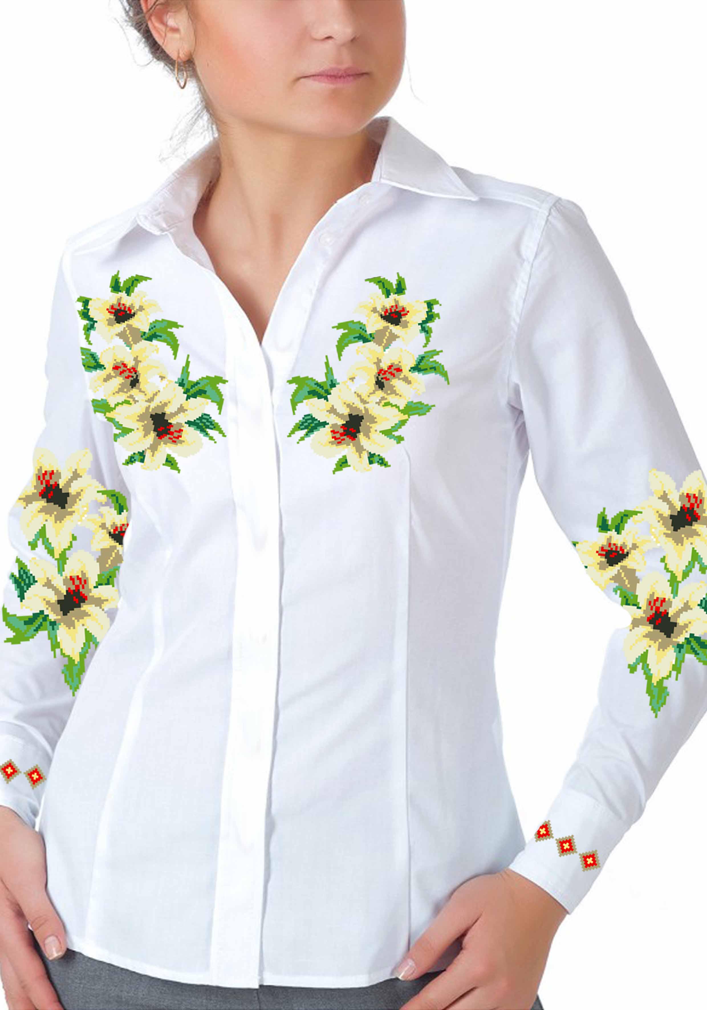 Заготовка для вишивки нитками або бісером сорочка СЖ-98 домоткане полотно Заготовка для вишивки нитками або бісером сорочка СЖ-98 домоткане полотно