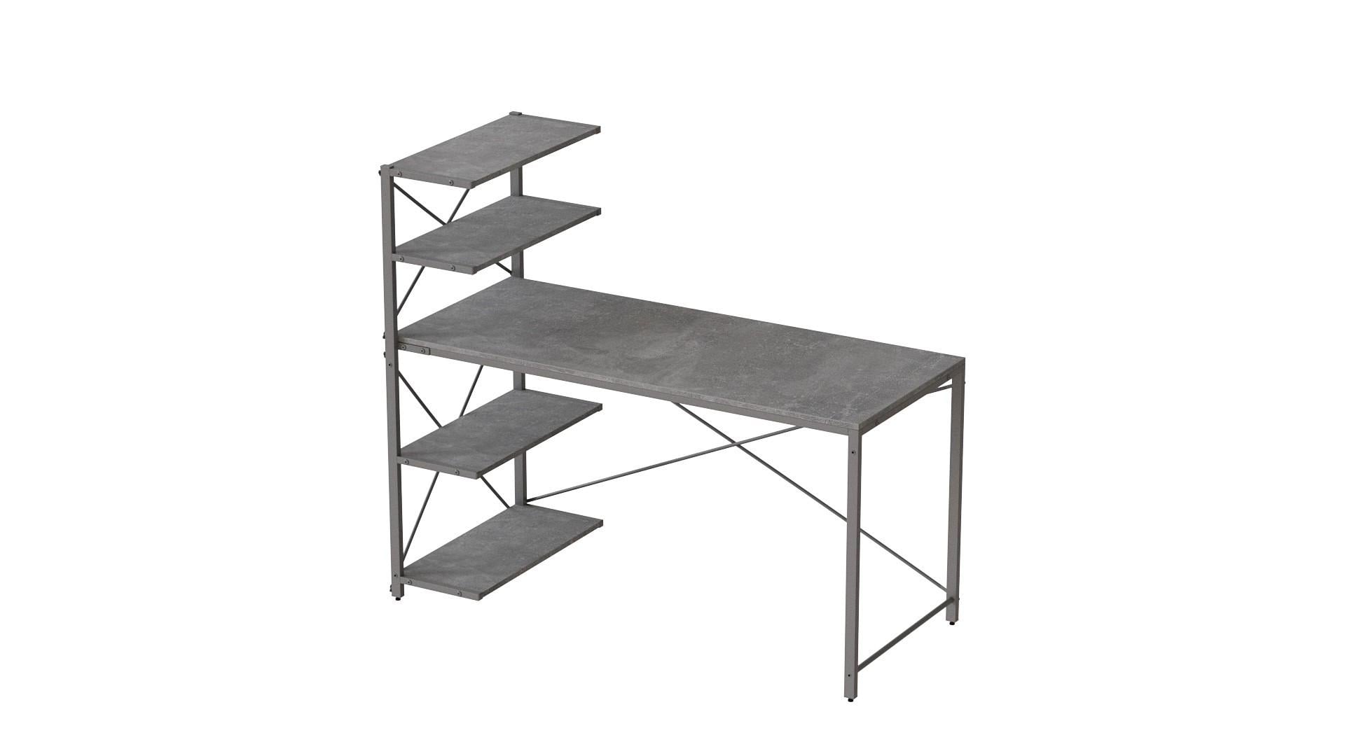Компьютерный стол Ferrum-decor Джек ДСП 75x140x70 см Серый/Бетон (FRD-105321) Компьютерный стол Ferrum-decor Джек ДСП 75x140x70 см Серый/Бетон (FRD-105321)