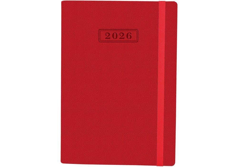Щоденник датований Optima Namib 2026 А5 352 стор. Червоний (O25205-03)