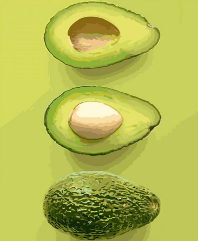 Картина за номерами Strateg Авокадо 40x50 см (GS652)