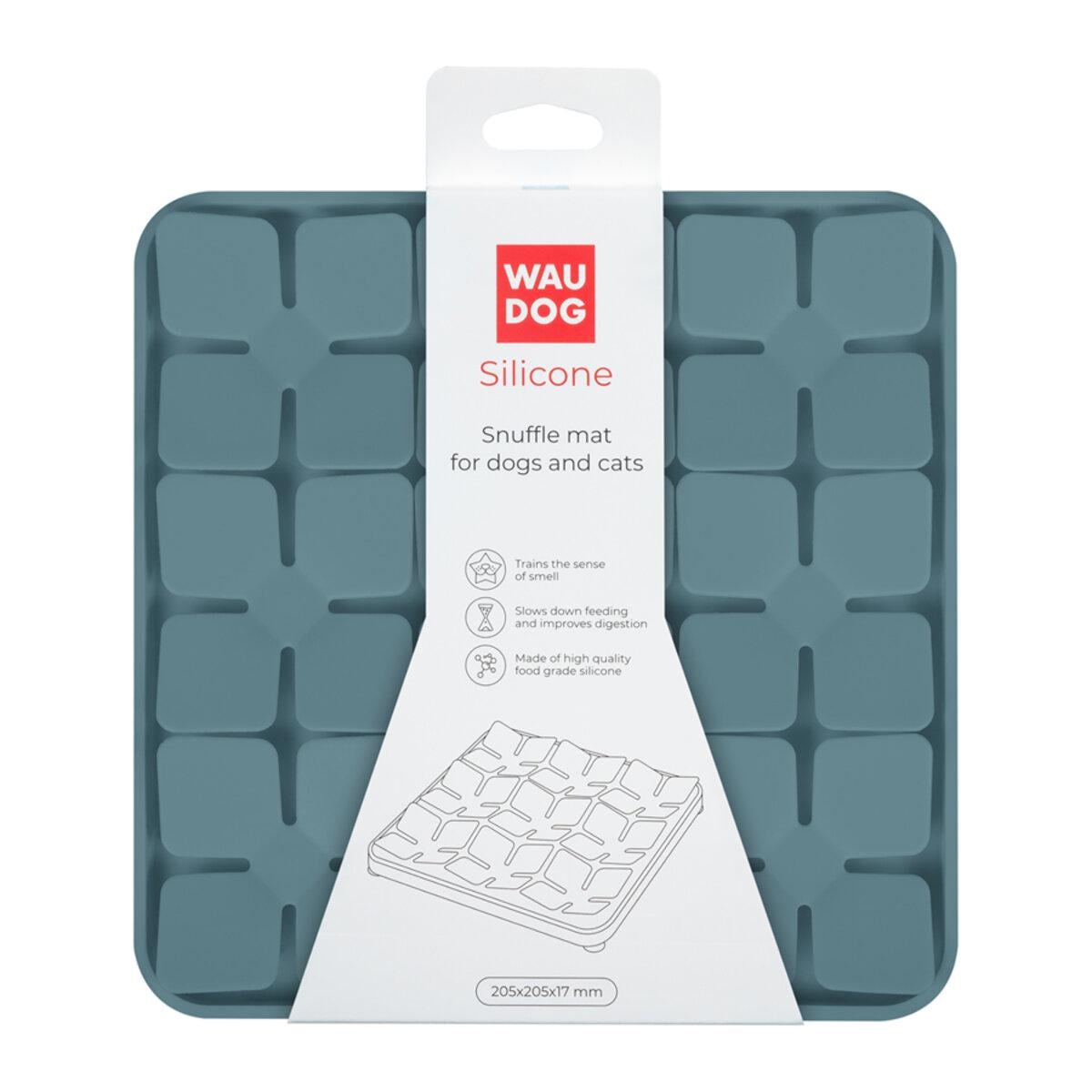 Коврик для поиска корма WAUDOG Silicone 205х205х17 мм Серый